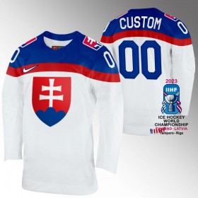 Dresovi Slovačka IIHF World Championship 2023 Custom Bijela - Muške